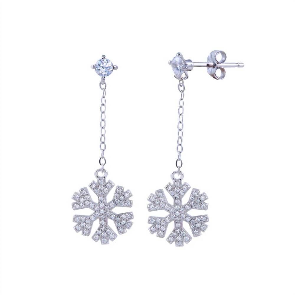 NEW STARLETTE snow day earrings in silver